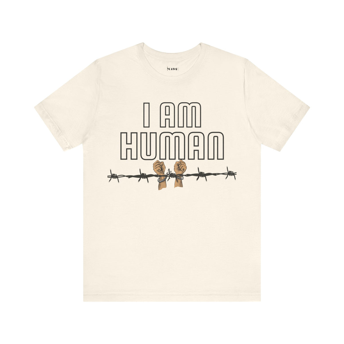 I AM HUMAN Unisex Jersey Tee - Empowerment & Humanity Message, Everyday Wear - NGOWE STORE