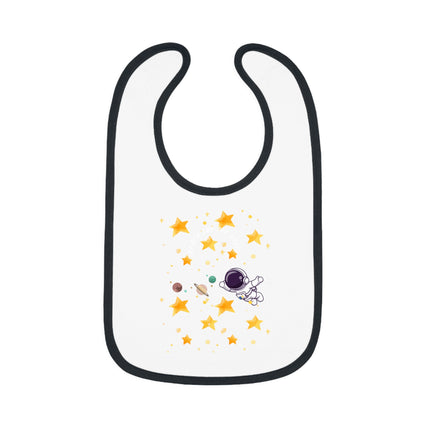 Baby Contrast Trim Jersey Bib