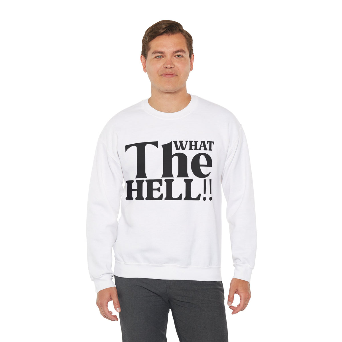 What The Hell Unisex Heavy Blend™ Crewneck Sweatshirt - NGOWE STORE