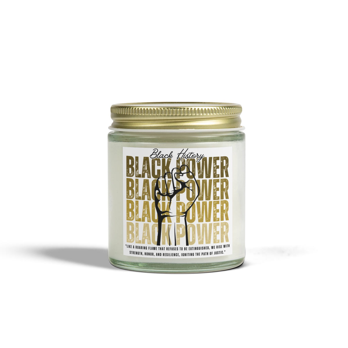 Black History Scented Candles, Coconut Apricot Wax (4oz, 9oz) - NGOWE STORE