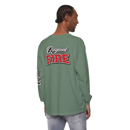 ORIGINAL FIRE™ 2026 — Fearless Long Sleeve. Unisex Garment-dyed Long Sleeve T-Shirt