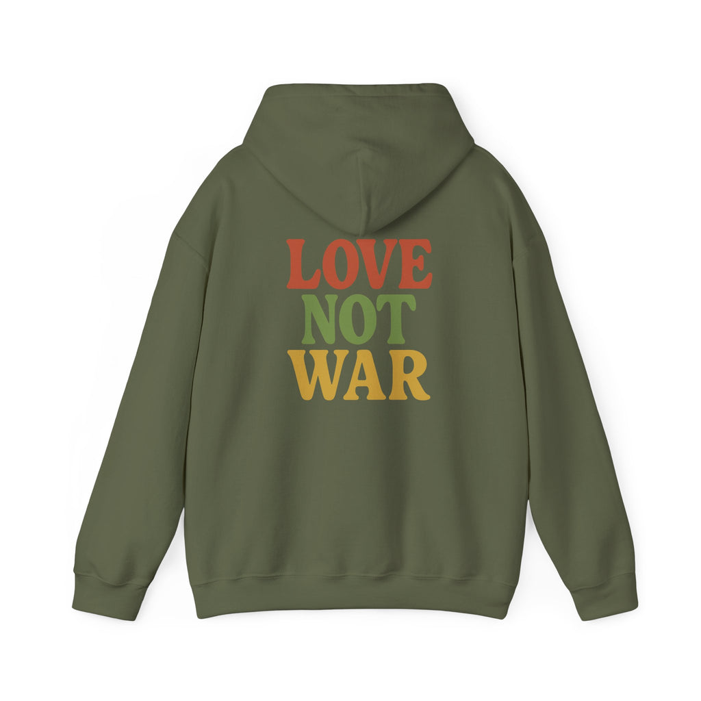 Bun Dem Summer Vibes Hooded Sweatshirt - Empire Editon Cozy Unisex Hoodie, Love Not War Casual Summer Apparel, Gift for Festivals, Outdoor Gatherings, Relaxed Style Sweatshirt - NGOWE STORE