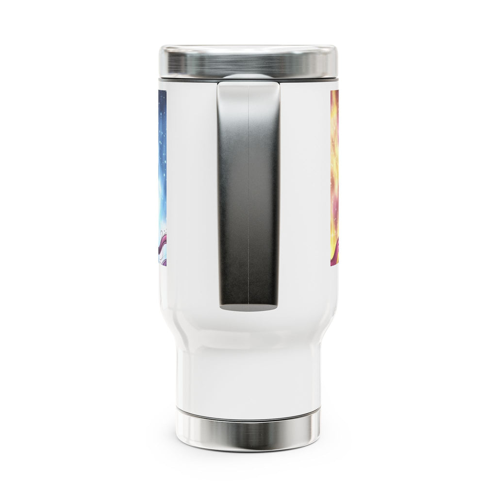 Fearless Stainless Steel Travel Mug with Handle, 14oz - NGOWE STORE