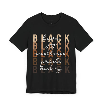 Black Pride Unisex Jersey Short Sleeve Tee