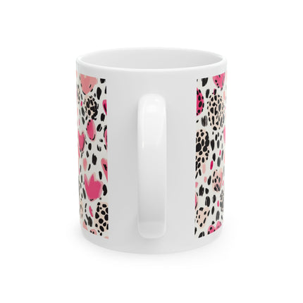 Hearts of Love Ceramic Mug, (11oz, 15oz) - NGOWE STORE