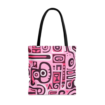 Pink African Print Tote Bag (AOP) - NGOWE STORE