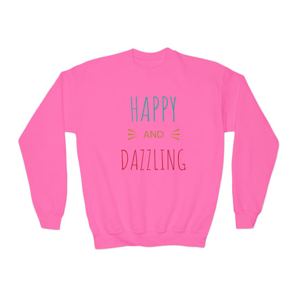 Happy and Dazzling Youth Crewneck Sweatshirt