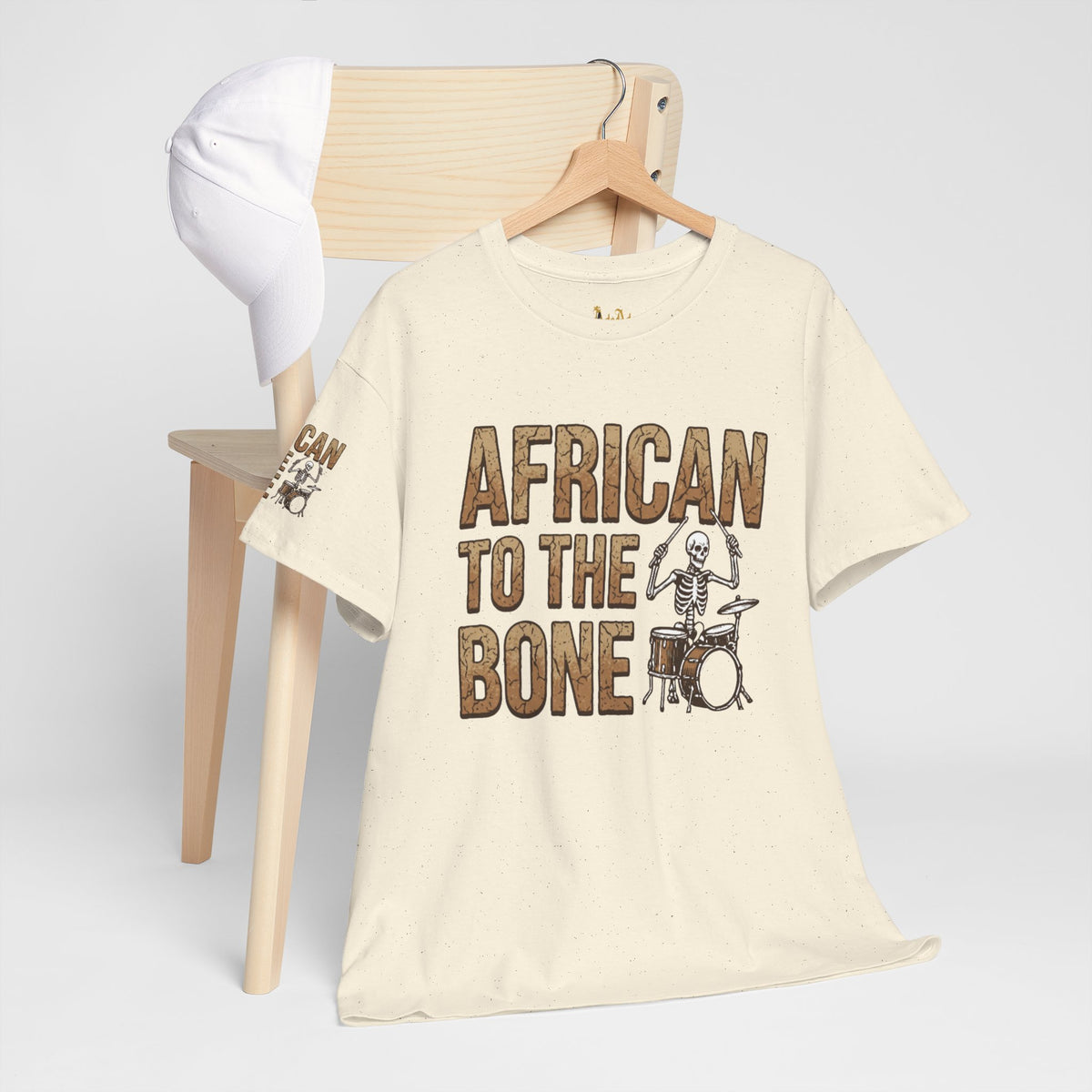 African to the Bone T-Shirt | AdeAde Original | Cultural Pride Unisex Tee | Soft Everyday Statement Shirt - NGOWE STORE