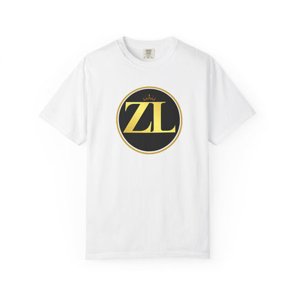 Unisex Garment-Dyed T-Shirt with Retro ZL Logo, Casual Streetwear Tee, Gift for Music Lovers, Trendy Graphic Shirt, Perfect for [...] - NGOWE STORE