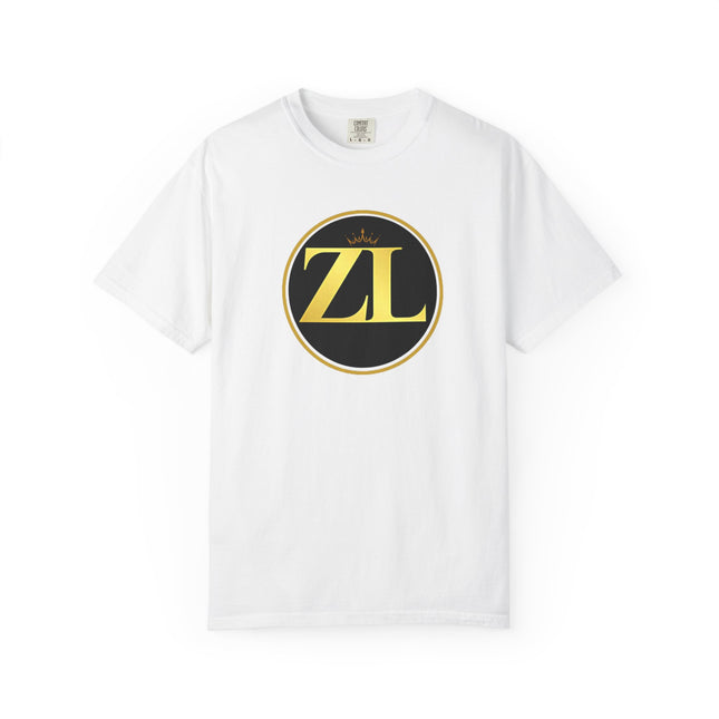 Unisex Garment-Dyed T-Shirt with Retro ZL Logo, Casual Streetwear Tee, Gift for Music Lovers, Trendy Graphic Shirt, Perfect for [...] - NGOWE STORE