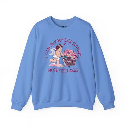 Women Can Buy Our Own Flowers Unisex Heavy Blend™ Crewneck Sweatshirt - NGOWE STORE