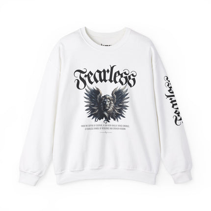 Fearless Lion Angel Unisex Heavy Blend™ Crewneck Sweatshirt