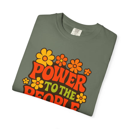 BUN DEM SUMMER 2025 Power to the People T-Shirt  - Empire Blaze Edition Vintage-Style Graphic T-Shirt: Bohemian Tee, Eco-Friendly Apparel, Gift for Activists, Summer Festival Wear