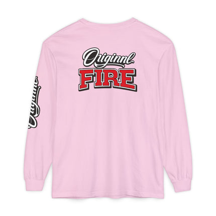 ORIGINAL FIRE™ 2026 — Fearless Long Sleeve. Unisex Garment-dyed Long Sleeve T-Shirt