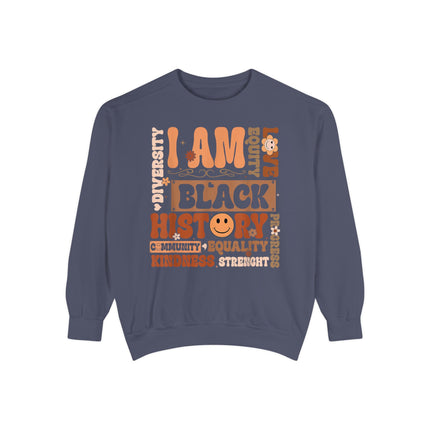 Black History Unisex Garment-Dyed Sweatshirt