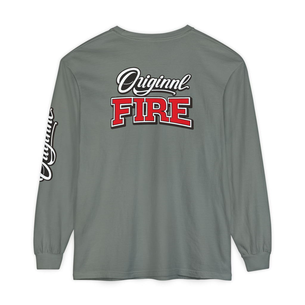 ORIGINAL FIRE™ 2026 — Fearless Long Sleeve. Unisex Garment-dyed Long Sleeve T-Shirt - NGOWE STORE