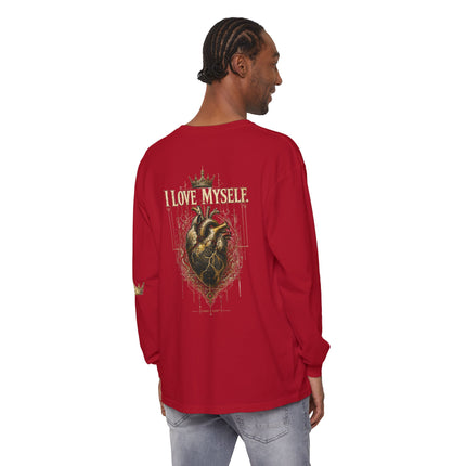 I Love Myself - Unisex Garment-dyed Long Sleeve T-Shirt