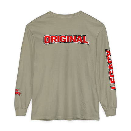 AdeAde “I Deh, You Deh?” — Original • My Story • Legacy Edition Unisex Garment-dyed Long Sleeve T-Shirt