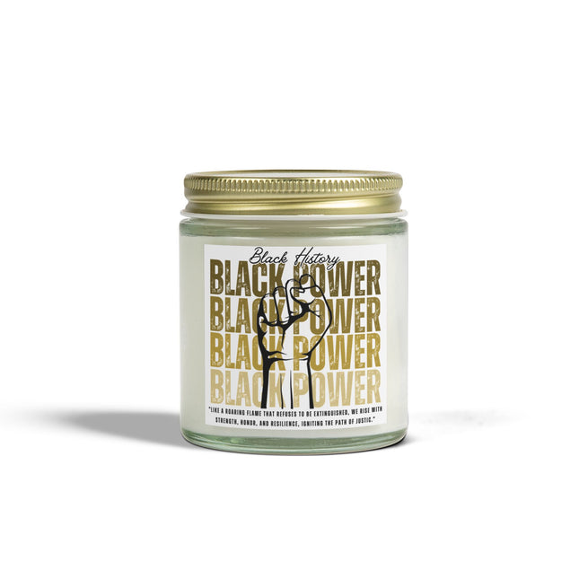 Black History Scented Candles, Coconut Apricot Wax (4oz, 9oz) - NGOWE STORE