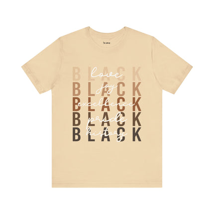 Black Pride Unisex Jersey Short Sleeve Tee