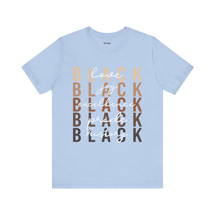 Black Pride Unisex Jersey Short Sleeve Tee