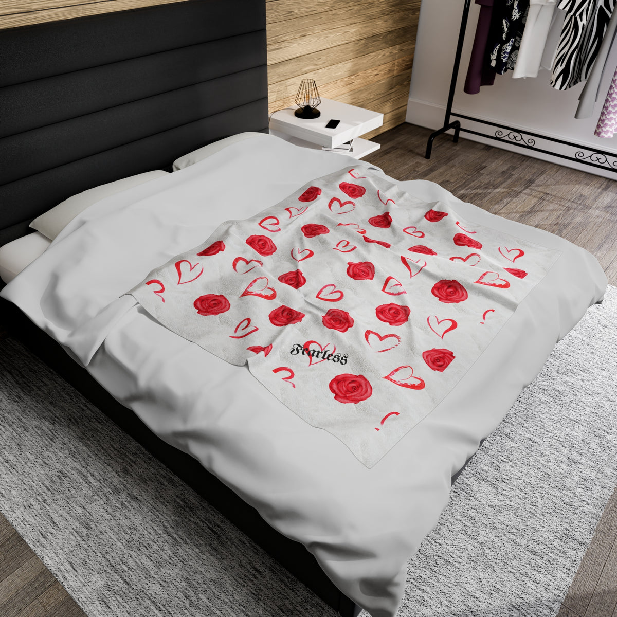 Fearless Love Velveteen Plush Blanket - NGOWE STORE