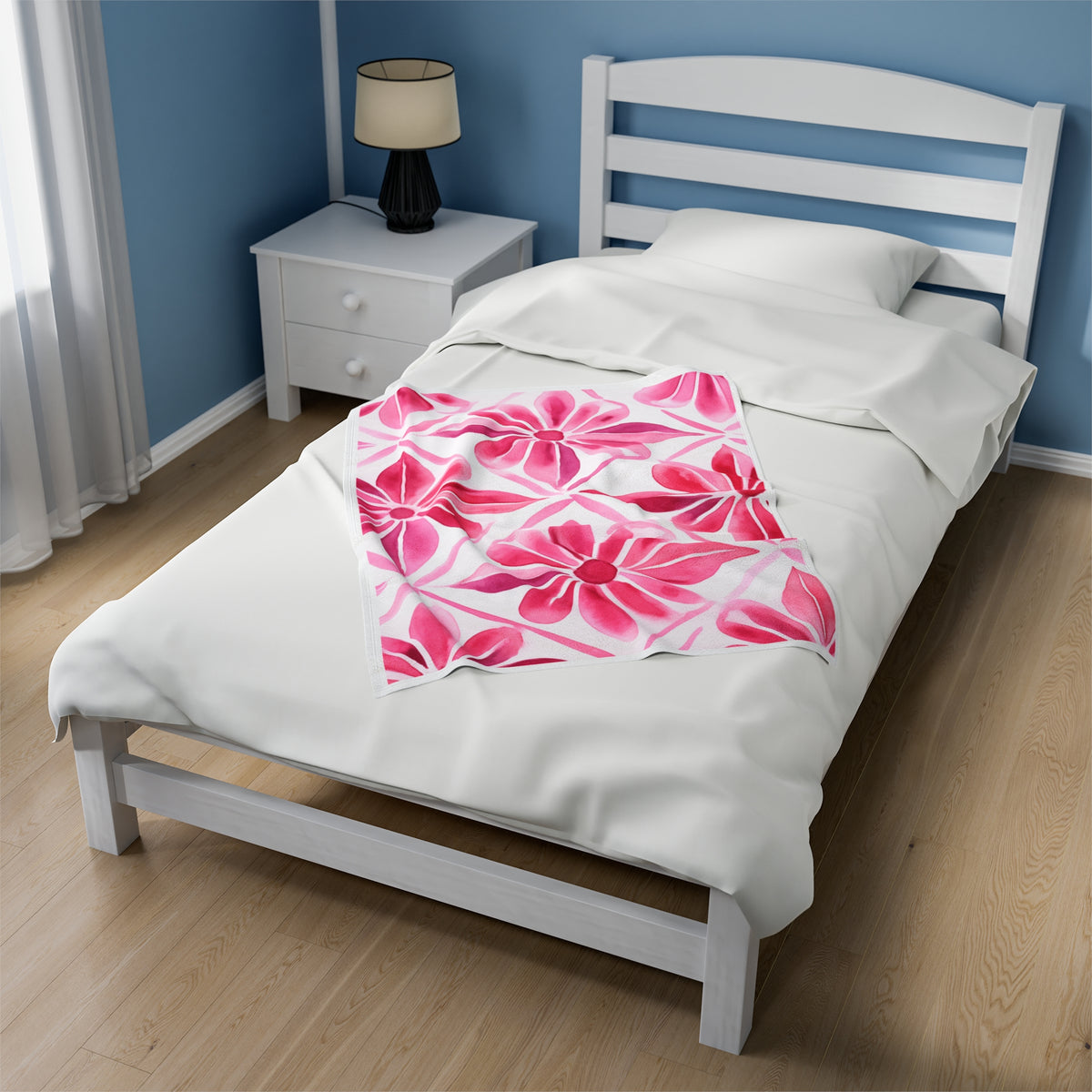 Floral Velveteen Plush Blanket - NGOWE STORE