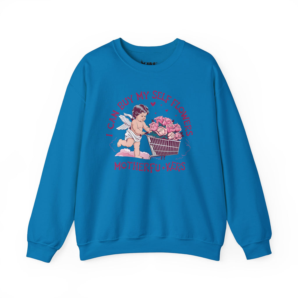 Women Can Buy Our Own Flowers Unisex Heavy Blend™ Crewneck Sweatshirt - NGOWE STORE