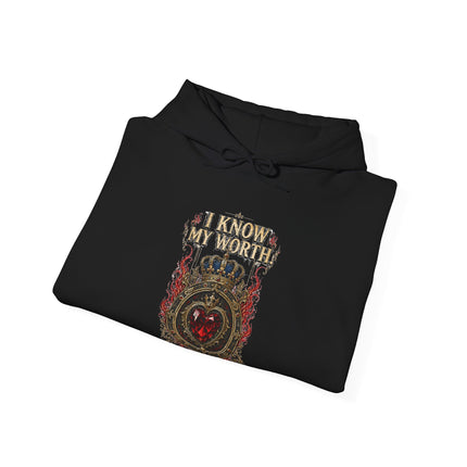 I Know My Worth Graphic Shirt | FIRE 6 RED™ - Unisex Sweatshirt