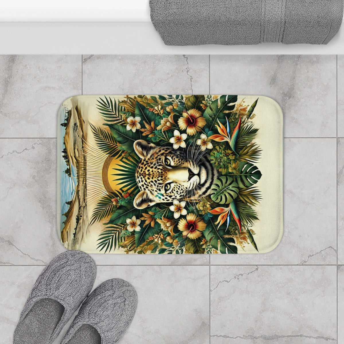 Jaguar Print Bath Mat - NGOWE STORE