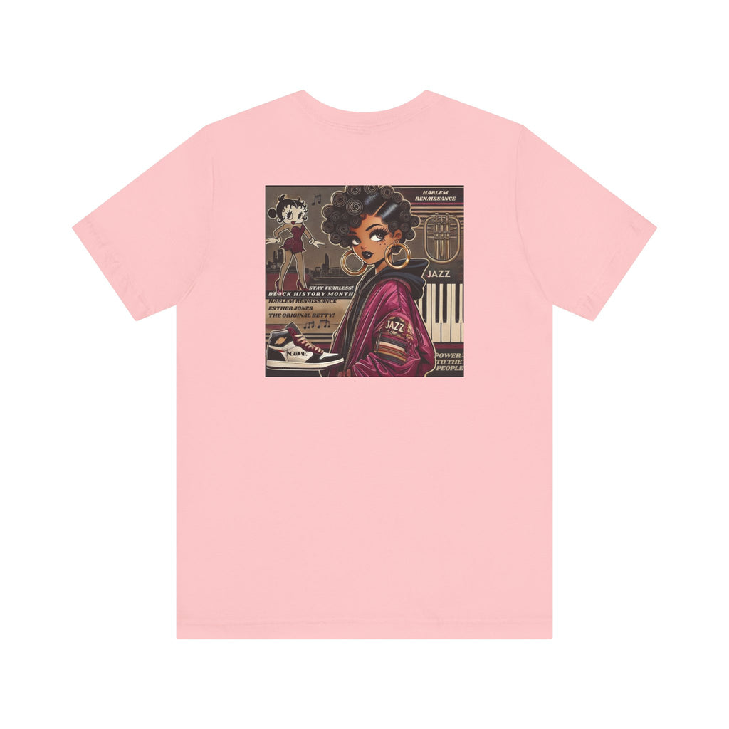 Harlem Renaissance Fearless Betty Boop Unisex Jersey Short Sleeve Tee - NGOWE STORE