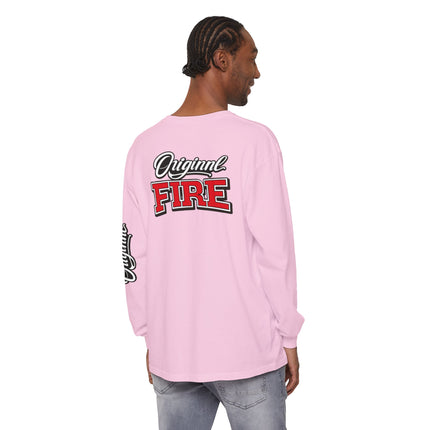 ORIGINAL FIRE™ 2026 — Fearless Long Sleeve. Unisex Garment-dyed Long Sleeve T-Shirt