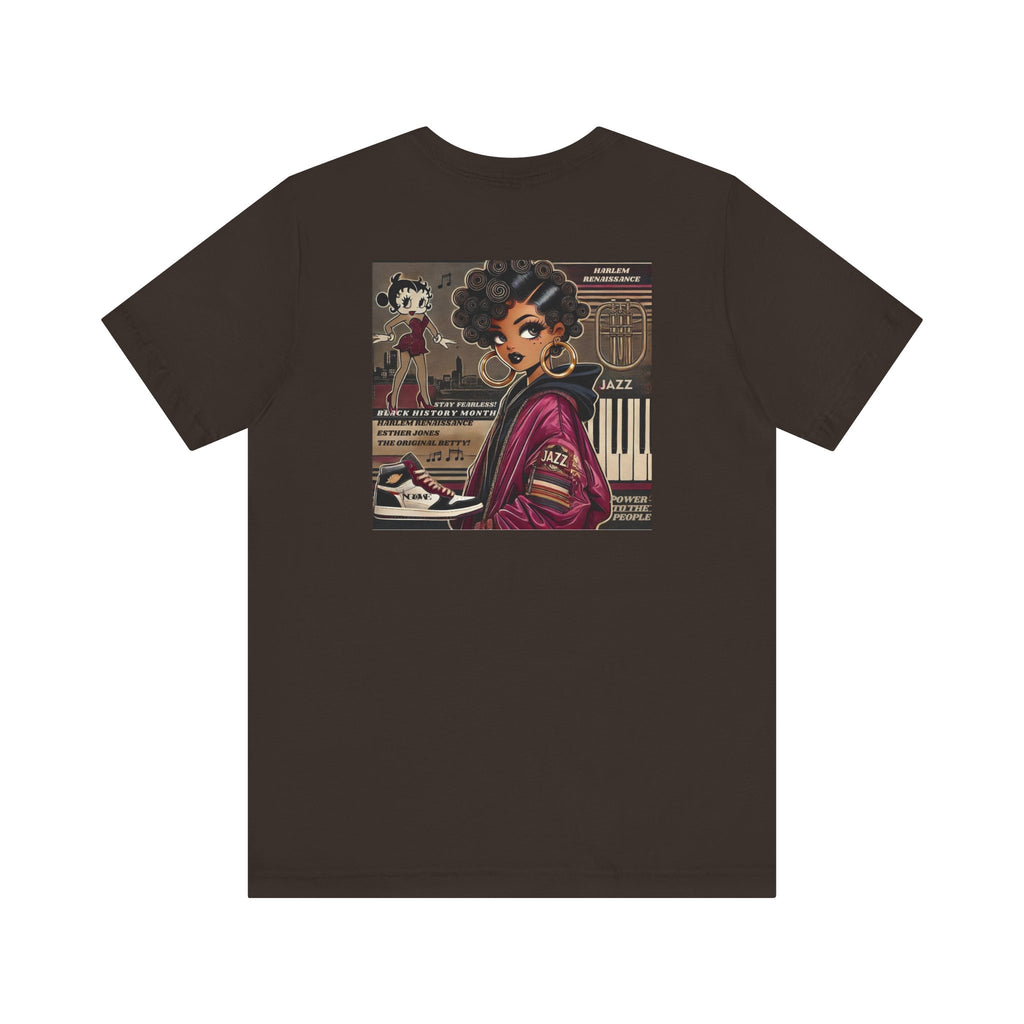 Harlem Renaissance Fearless Betty Boop Unisex Jersey Short Sleeve Tee - NGOWE STORE