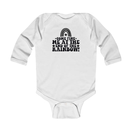 Find Me At The End Of The Rainbow Infant Long Sleeve Bodysuit - NGOWE STORE