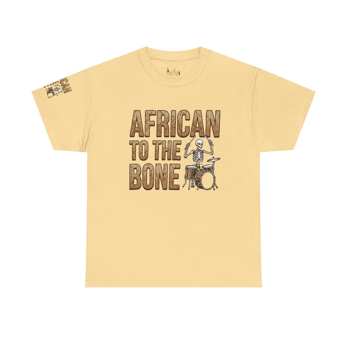 African to the Bone T-Shirt | AdeAde Original | Cultural Pride Unisex Tee | Soft Everyday Statement Shirt - NGOWE STORE