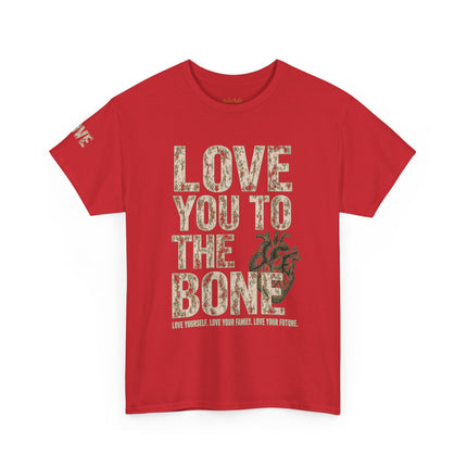 ADEADE "Love You To The Bone" Premium Red Legacy Heavy Cotton Tee – Limited Edition