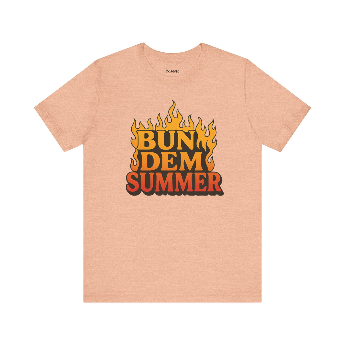 BUN DEM SUMMER Vibes! Graphic Tee - Unisex Short Sleeve T-Shirt, Fun Summer Outfit, Casual Wear, Beach Day Apparel, Gift for Summer Lovers - NGOWE STORE