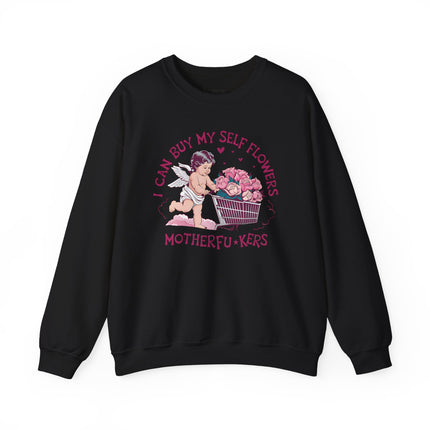 Women Can Buy Our Own Flowers Unisex Heavy Blend™ Crewneck Sweatshirt - NGOWE STORE