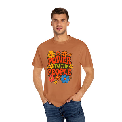 BUN DEM SUMMER 2025 Power to the People T-Shirt  - Empire Blaze Edition Vintage-Style Graphic T-Shirt: Bohemian Tee, Eco-Friendly Apparel, Gift for Activists, Summer Festival Wear