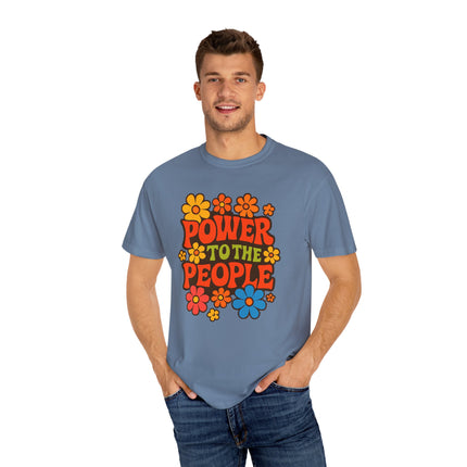 BUN DEM SUMMER 2025 Power to the People T-Shirt  - Empire Blaze Edition Vintage-Style Graphic T-Shirt: Bohemian Tee, Eco-Friendly Apparel, Gift for Activists, Summer Festival Wear