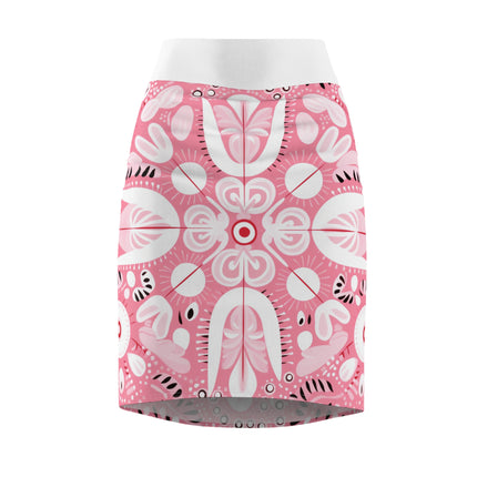 Pink Festive Women's Pencil Skirt (AOP)