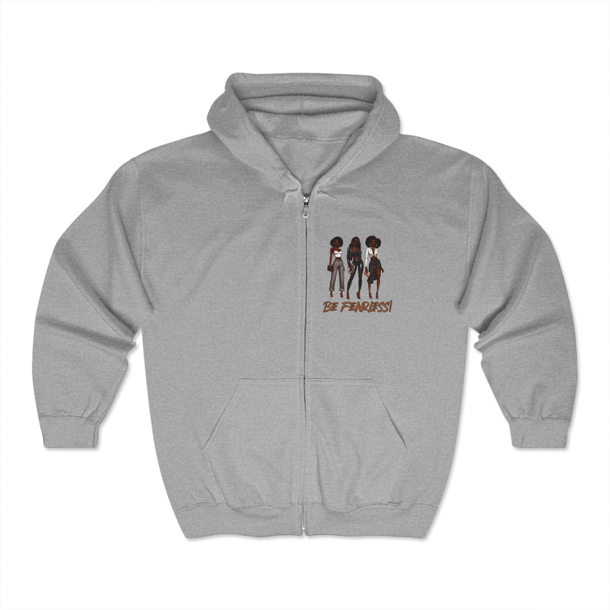 Black Pride Unisex Heavy Blend™ Full Zip Hooded Sweatshirt - NGOWE STORE