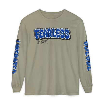 FEARLESS “AdeAde No Excuses” Long Sleeve T-Shirt | NGOWE Fearless Collection – Unisex Motivation Garment-dyed