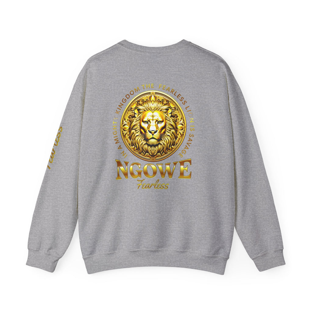 A Fearless Lion is Savage Unisex Heavy Blend™ Crewneck Sweatshirt - NGOWE STORE