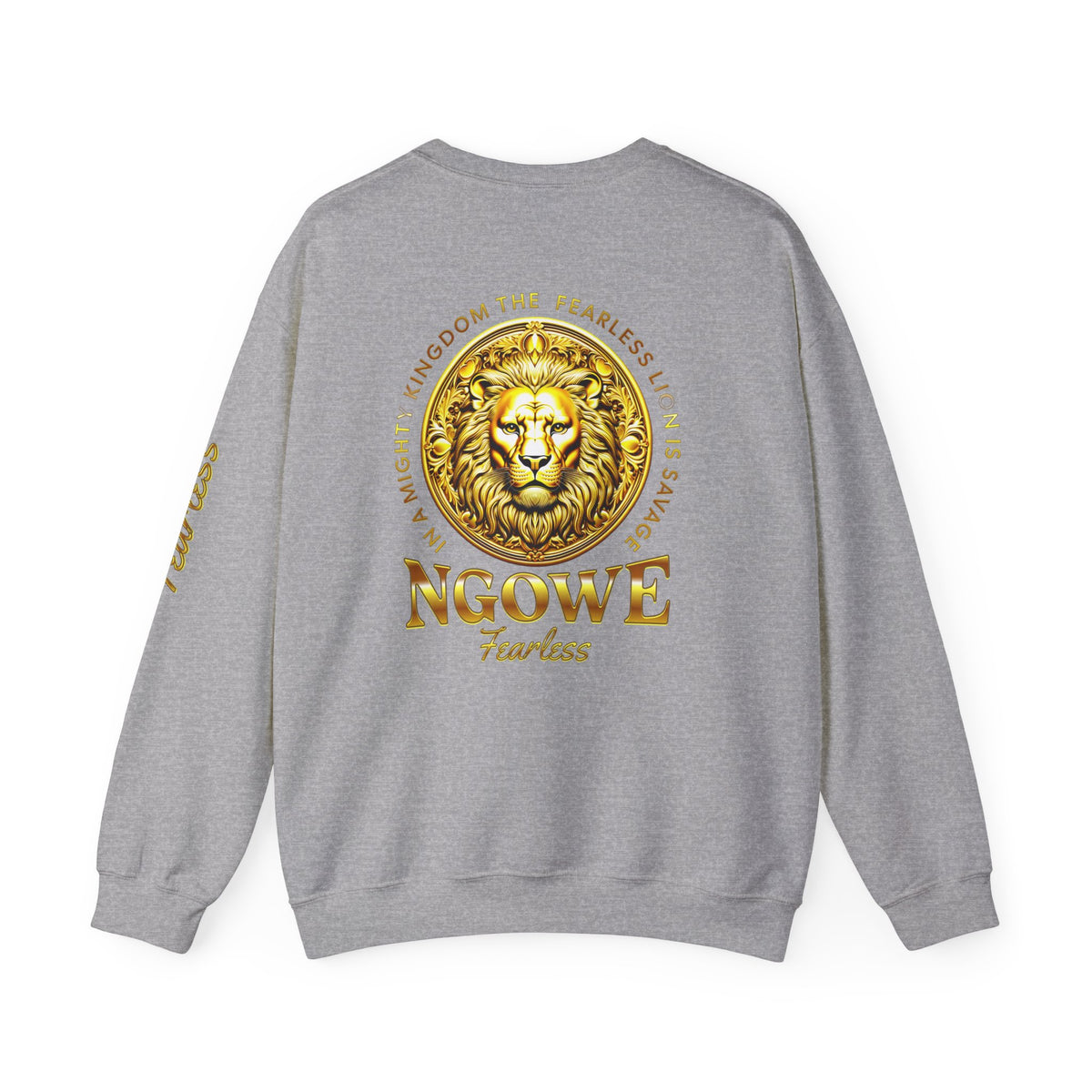 A Fearless Lion is Savage Unisex Heavy Blend™ Crewneck Sweatshirt - NGOWE STORE