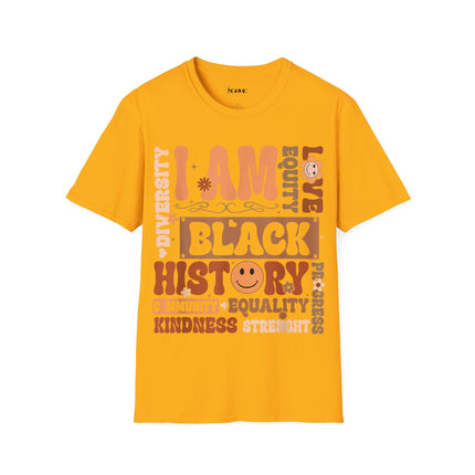 I Am Black History Unisex Soft style T-Shirt