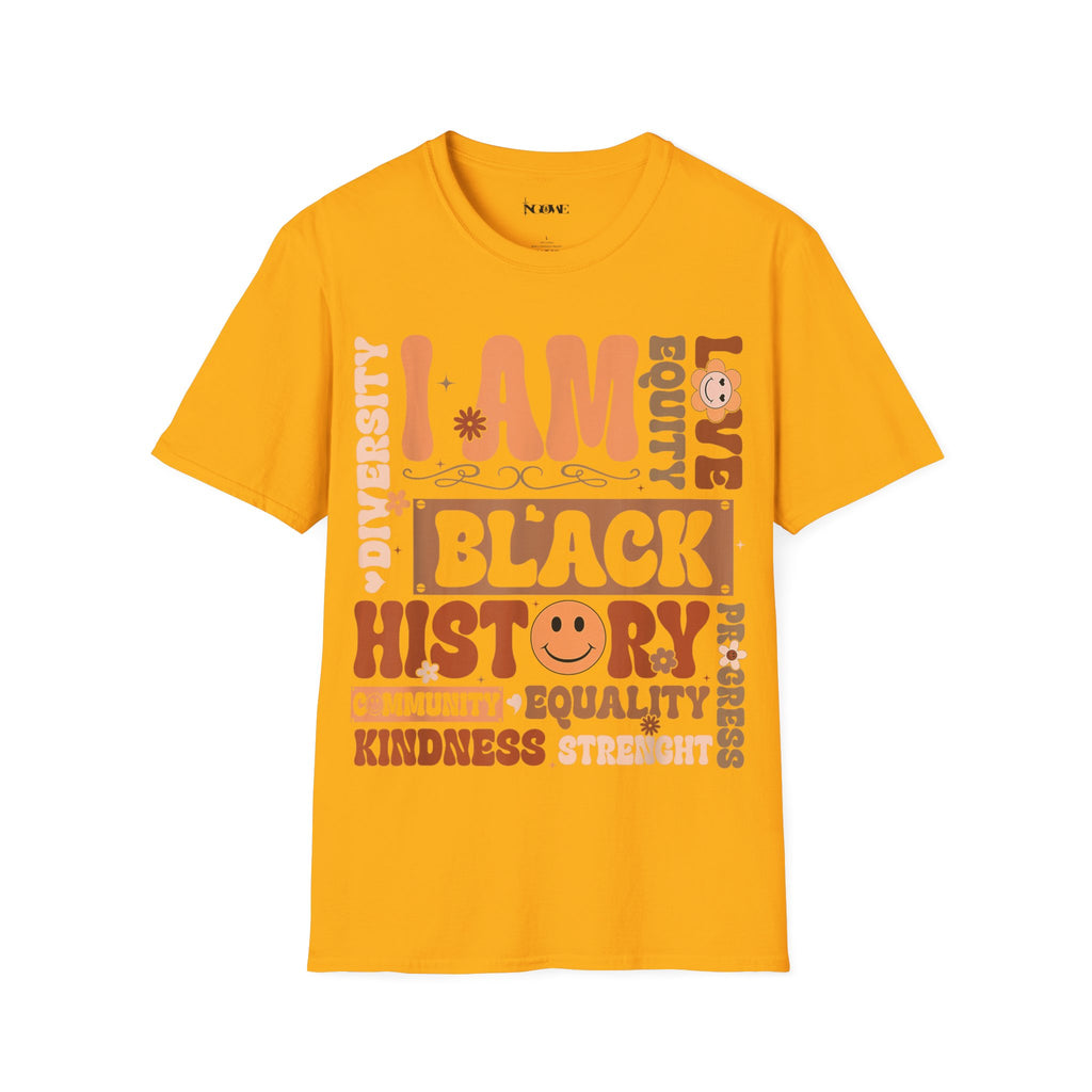 I Am Black History Unisex Soft style T-Shirt - NGOWE STORE