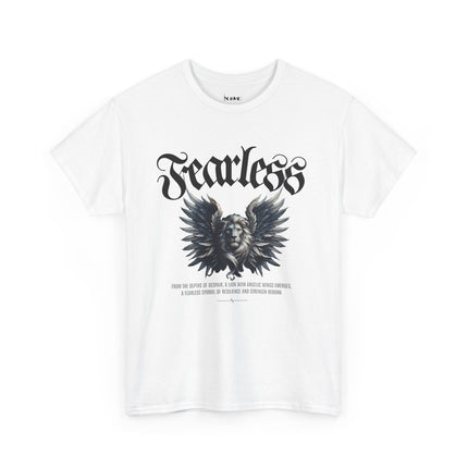 Fearless Lion Angel Unisex Heavy Cotton Tee - NGOWE STORE