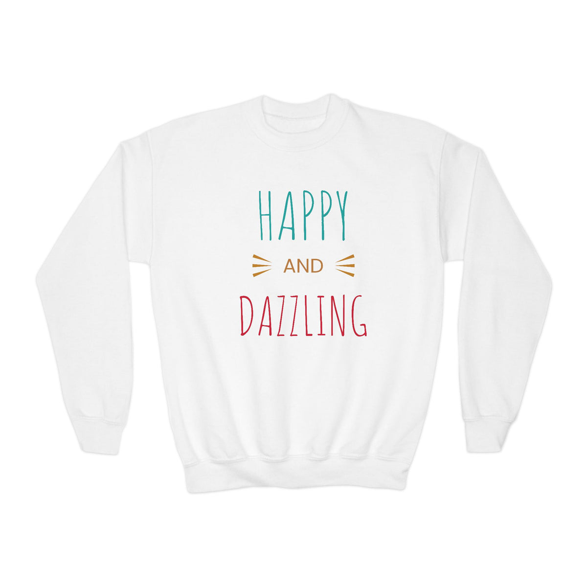 Happy and Dazzling Youth Crewneck Sweatshirt - NGOWE STORE