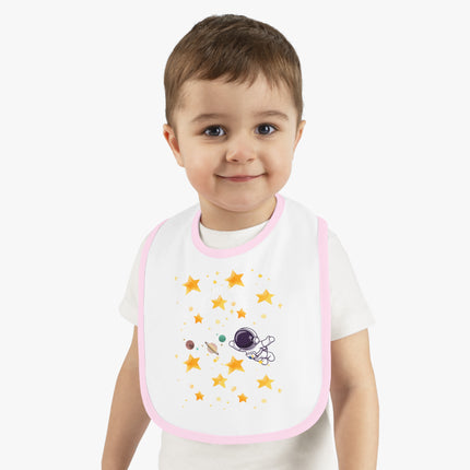 Baby Contrast Trim Jersey Bib